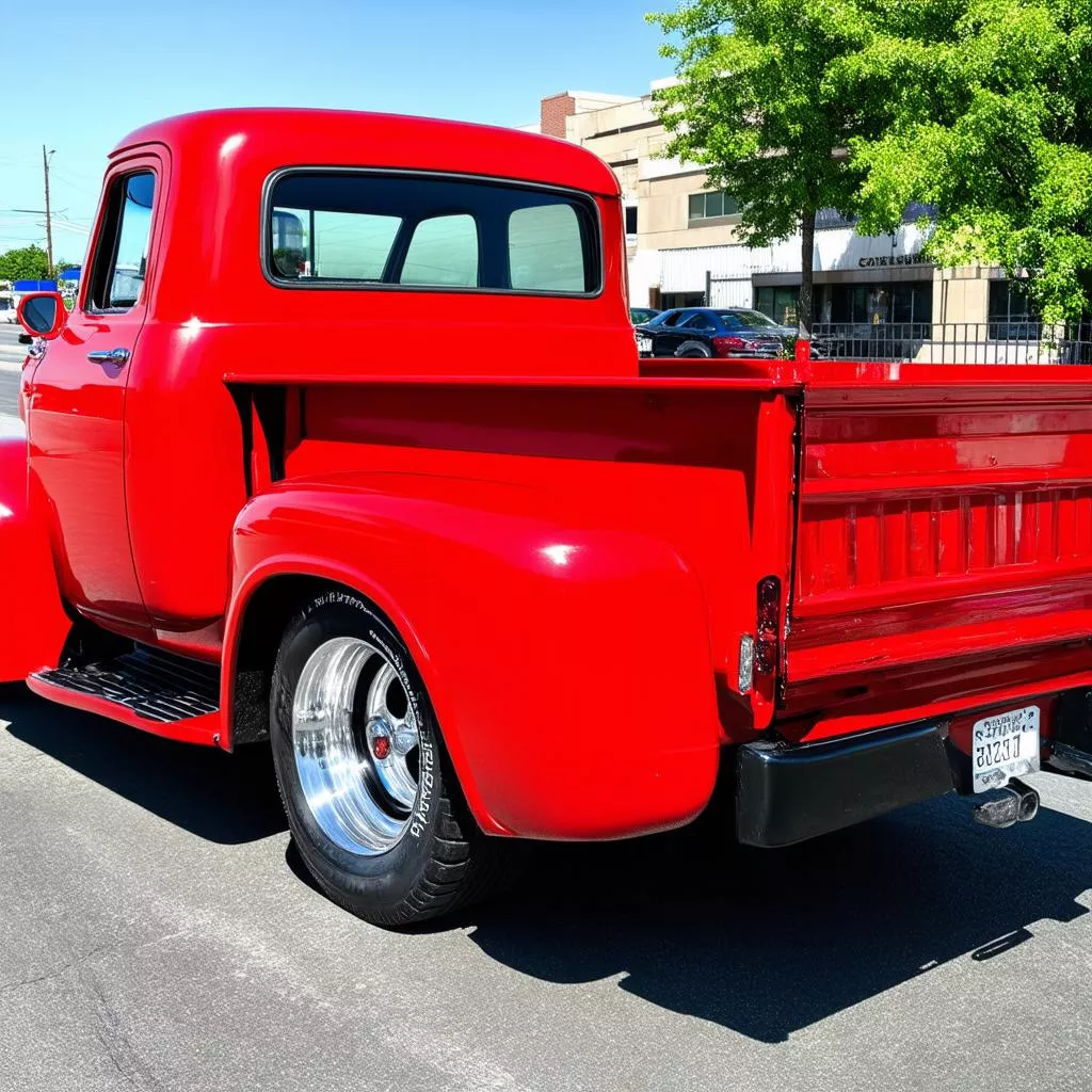 Xe tải được sơn bằng phần mềm pha màu sơn ô tô Sikkens