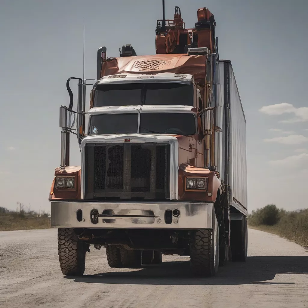 油圧リフトを装備したトラック