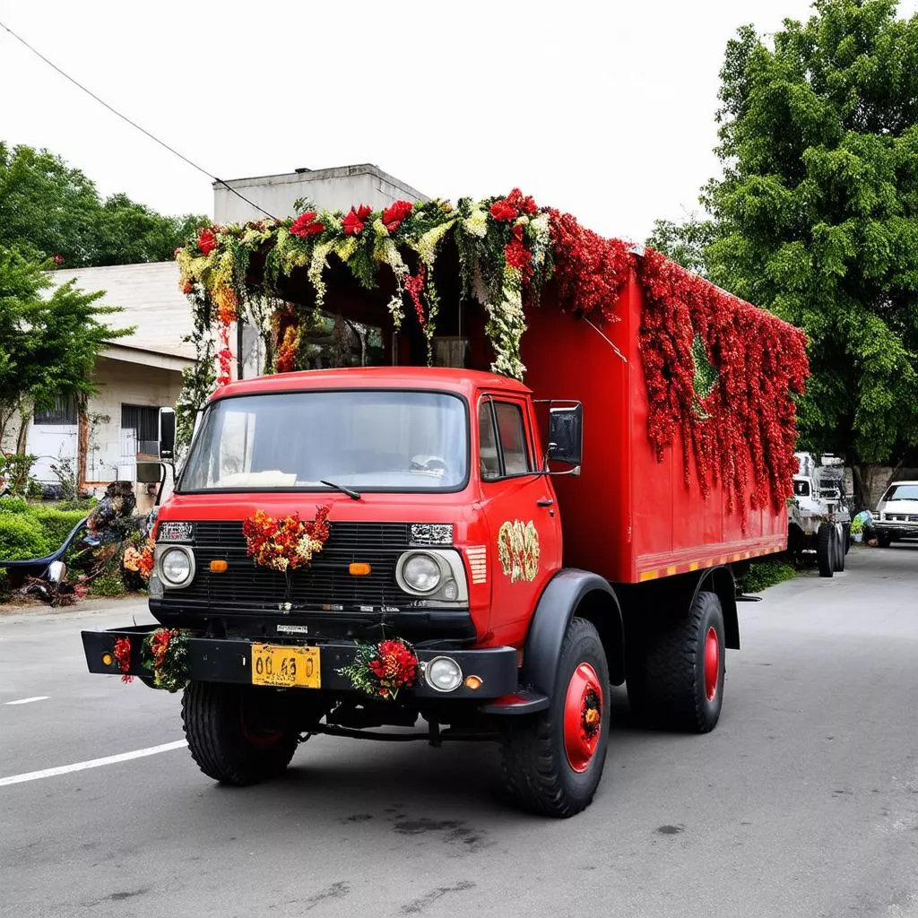 Decorated truck
