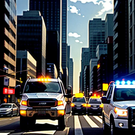 Xe tải Frontier 180 di chuyển trên đường phố