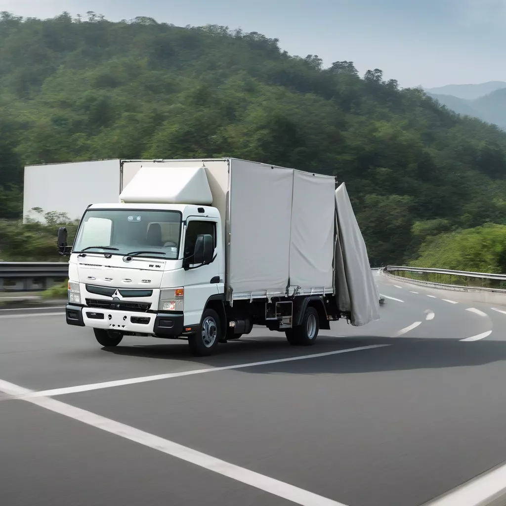 Fuso Canter 4.7LW on the road