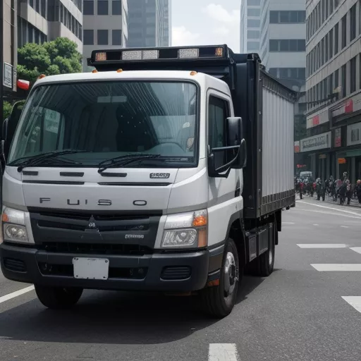 Xe tải Fuso Canter 6.5 Wide trên đường