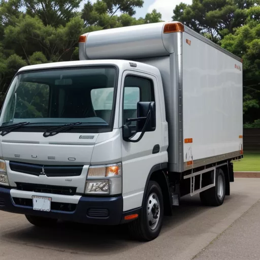 蓝色扶桑Canter 7.5Great 4吨厢式货车