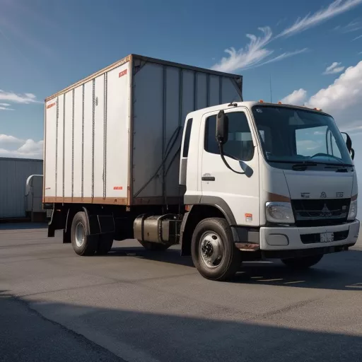 Xe Tải Fuso FA 6 Tấn Thùng Lửng Đang Dỡ Hàng