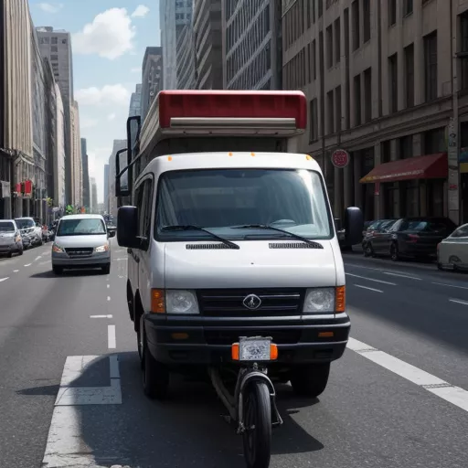 Truk pengiriman barang