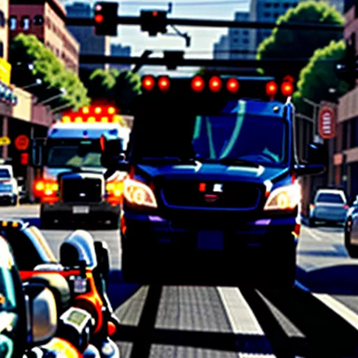 Truck delivering goods