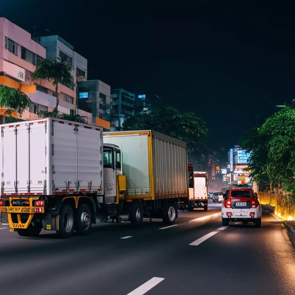Truck Traffic in Hanoi