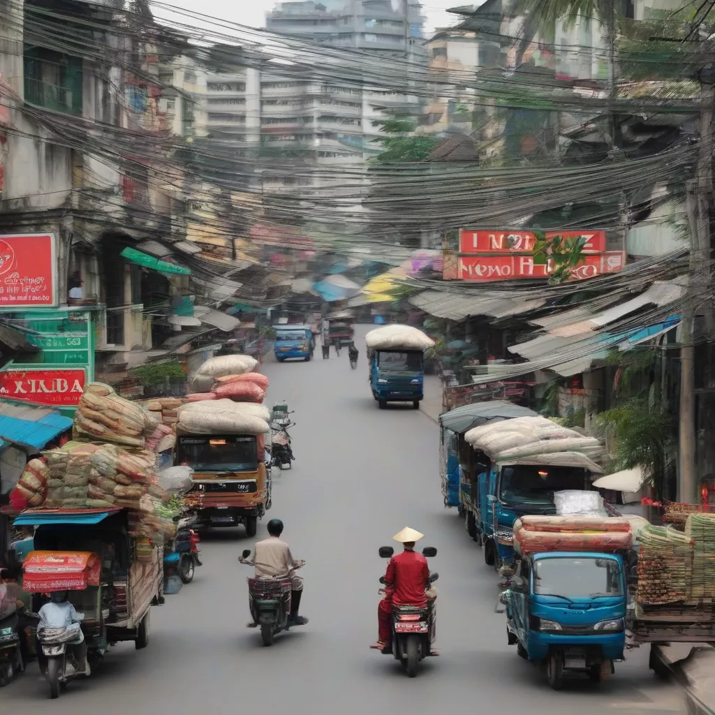 Camião da empresa Xe Tải Hà Nội