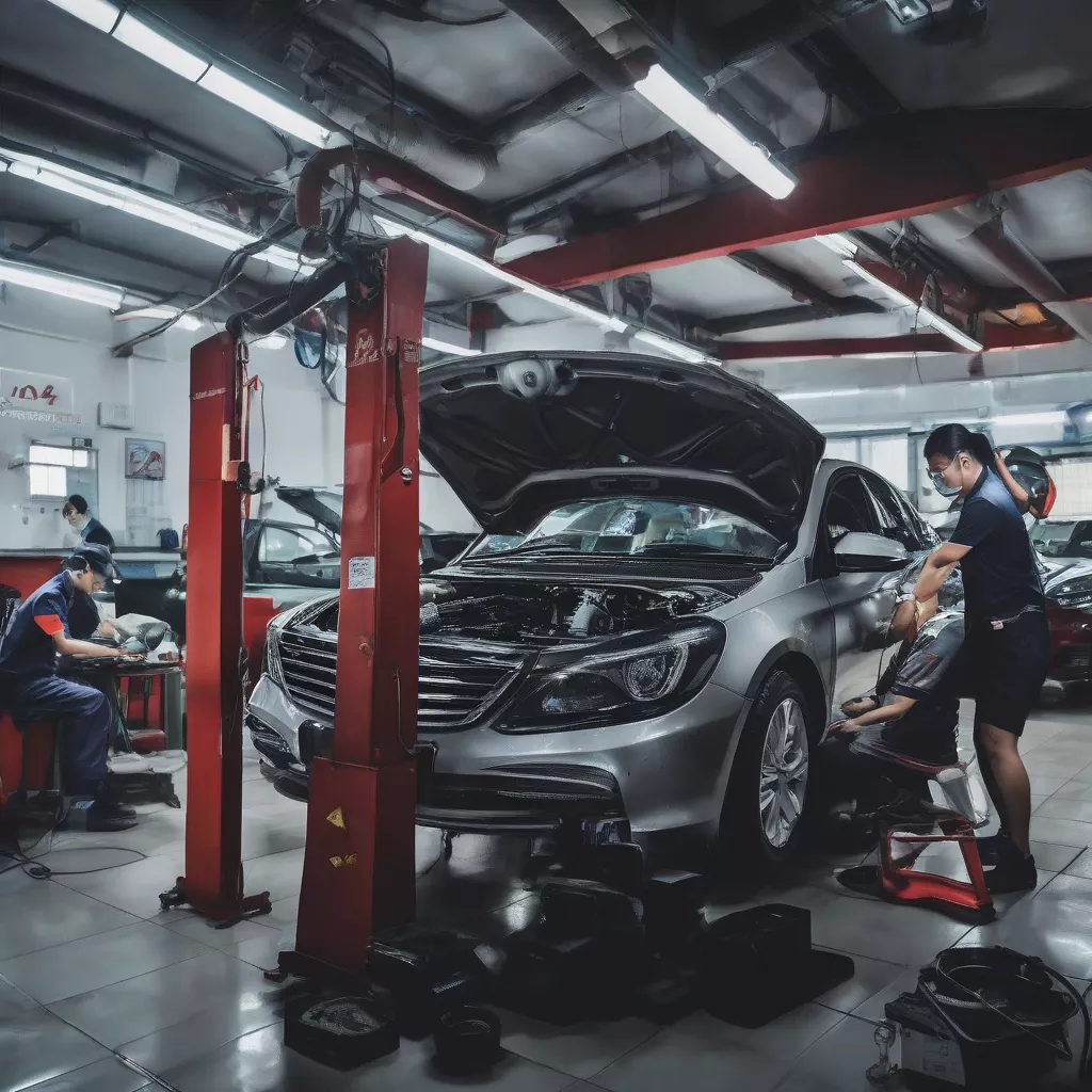 Professional ceramic coating services at HANOI TRUCK