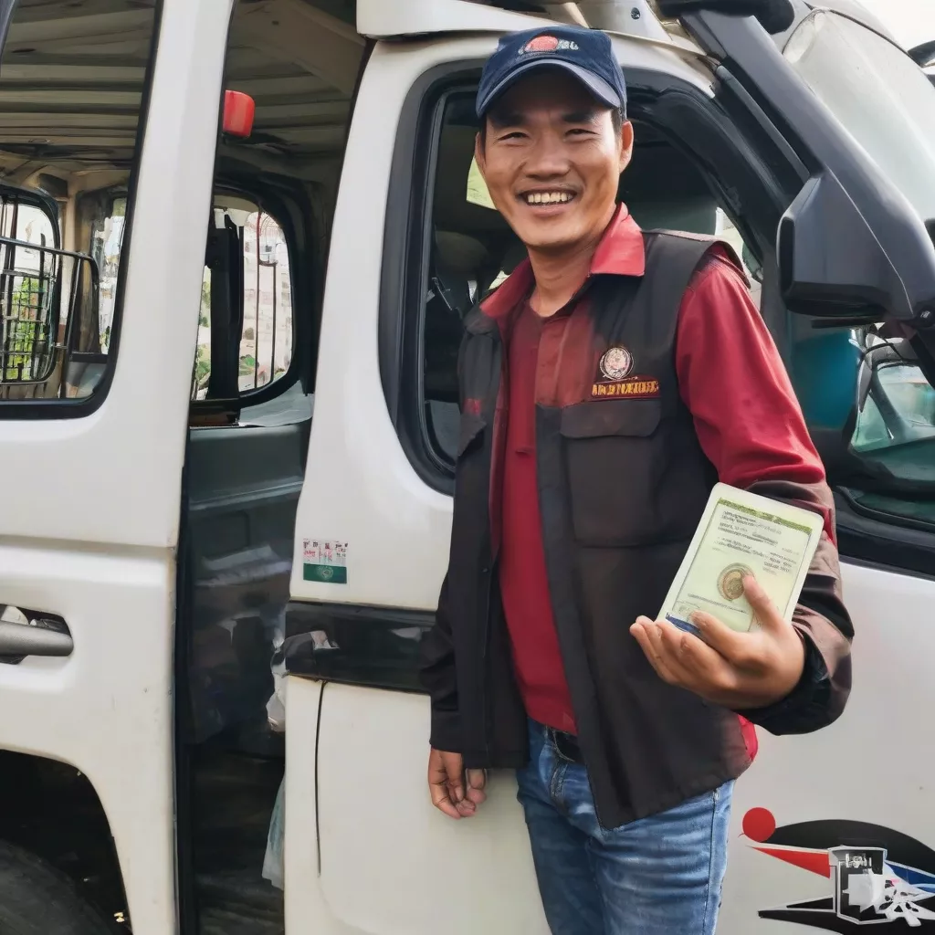 ハノイ トラックが運転免許証の更新をサポート