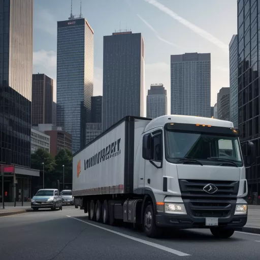 Moderner Lastkraftwagen