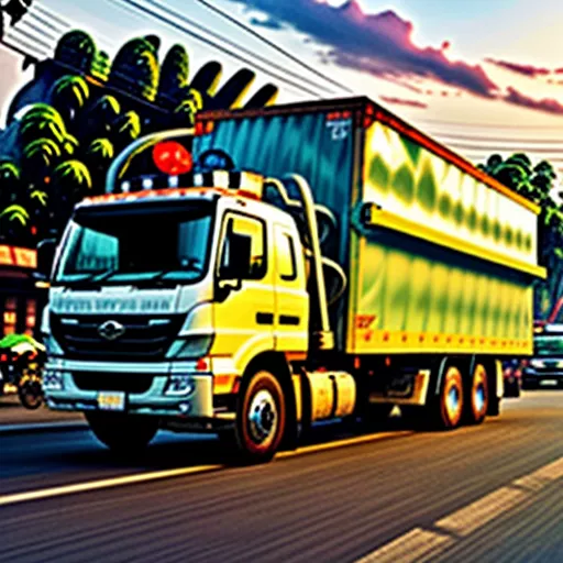 Modern Trucks in Hanoi