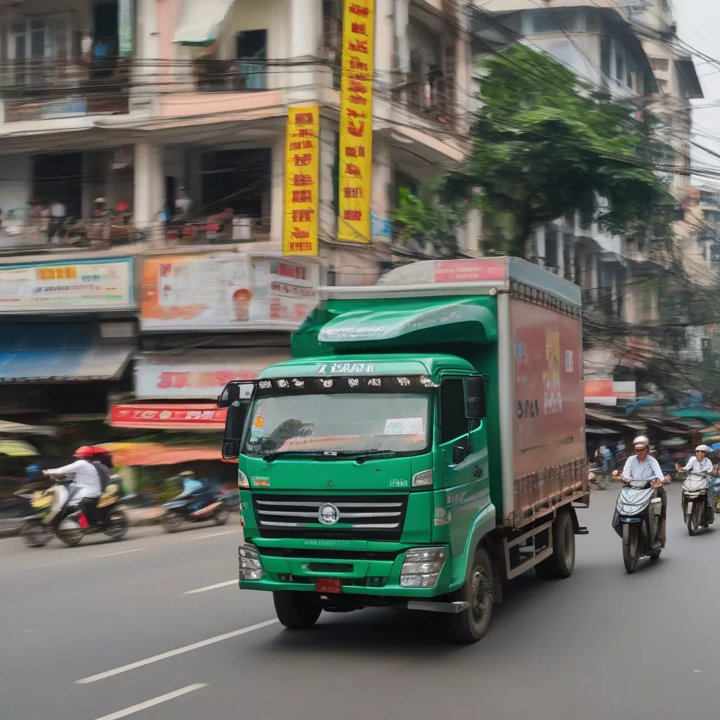Modern trucks available in Hanoi