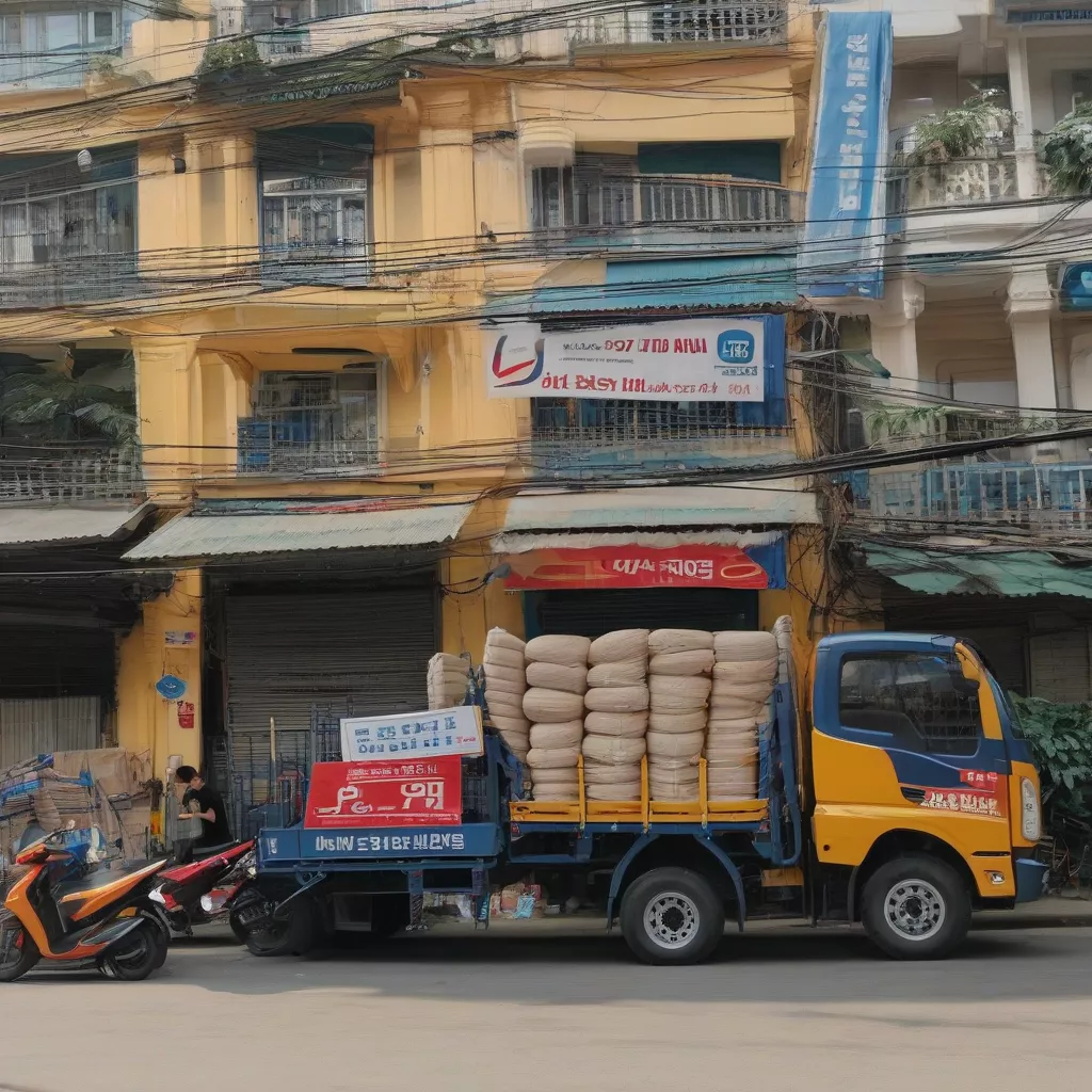 Hyundai truck in Hanoi