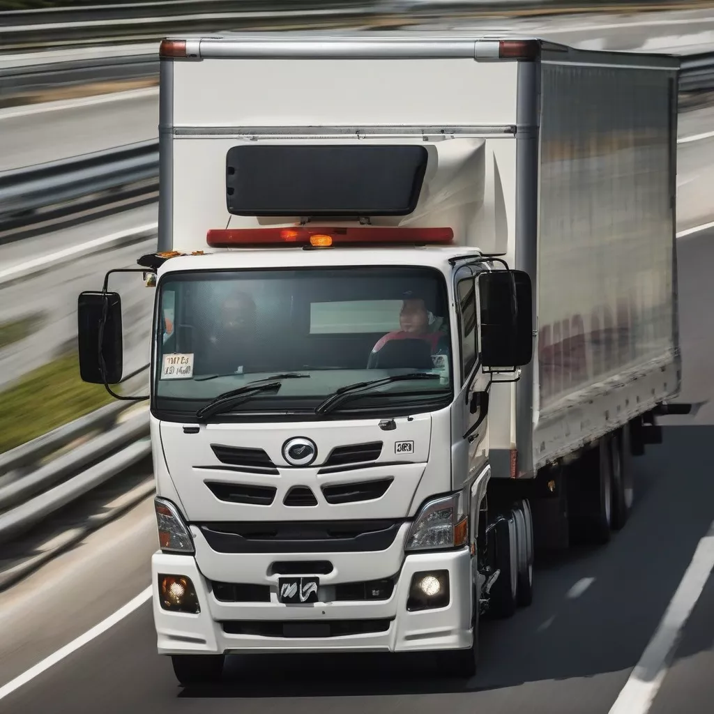 Xe Tải Hino Chạy Trên Đường