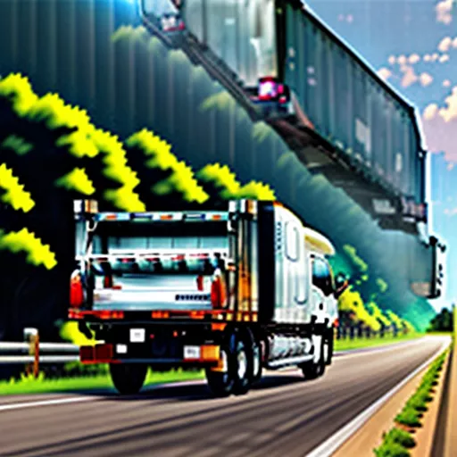 貨物を運ぶ日野製トラック