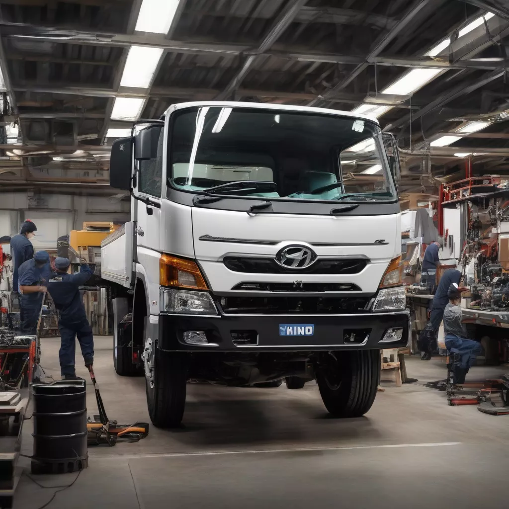 Hino Truck Under Repair