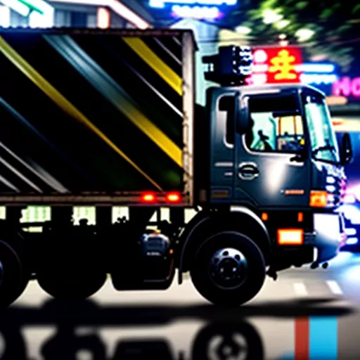 Hino truck driving on Truong Chinh Street, Hanoi