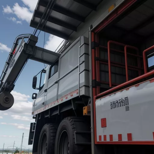 Truk Hino dengan Crane Unic 5 Ton