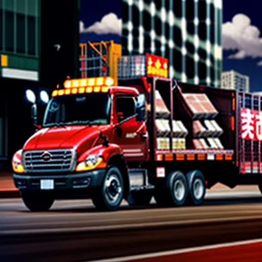 Xe tải Hino giao hàng