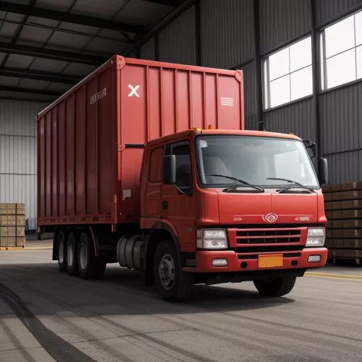 豪沃A7 371卡车正在卸货