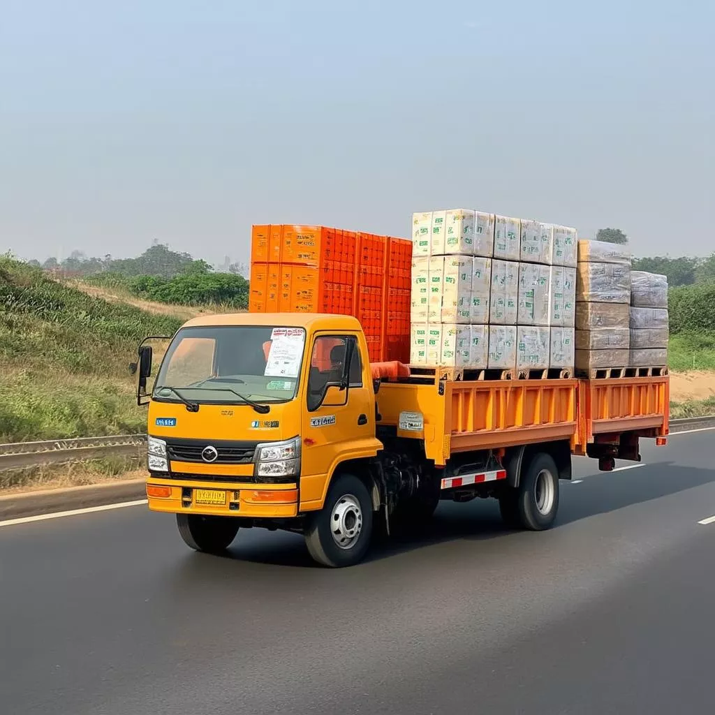 Camion Howo su strada