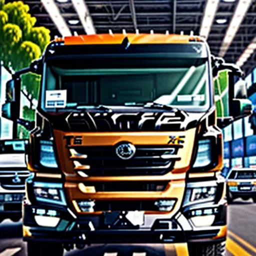 HOWO T5G Truck Parked in Front of XE TẢI HÀ NỘI Showroom