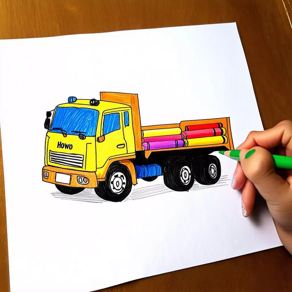 Ô Tô Hình Vẽ: Từ Trang Giấy Đến Niềm Đam Mê Xe Tải