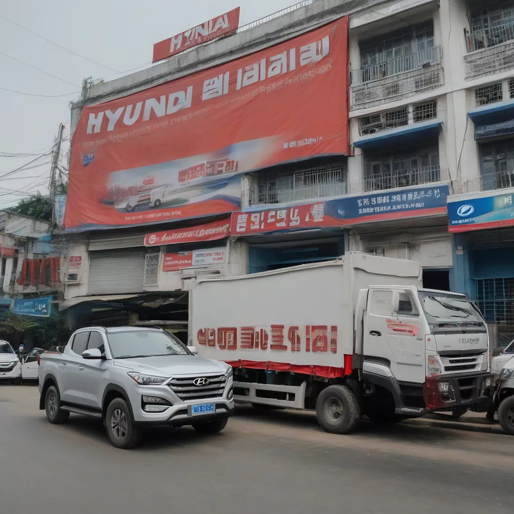Hyundai truck in Bac Ninh