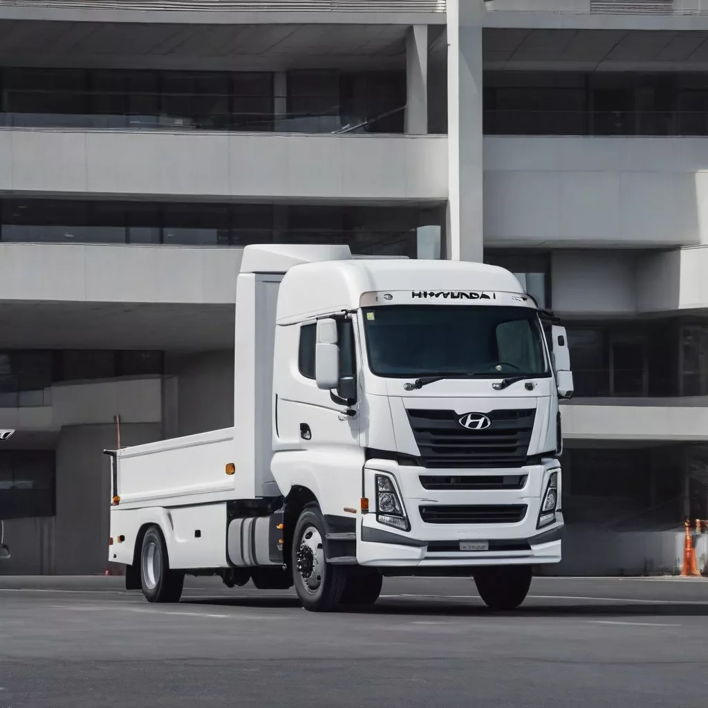 New Hyundai dump truck