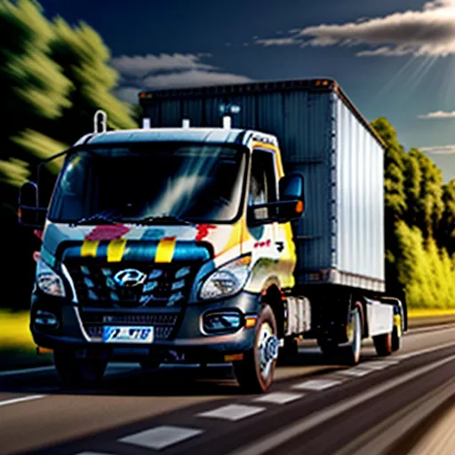 Hyundai H100 Truck on the Road