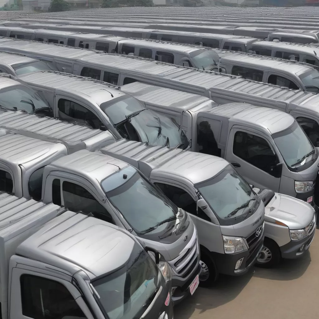 Hyundai H100 truck in Hanoi