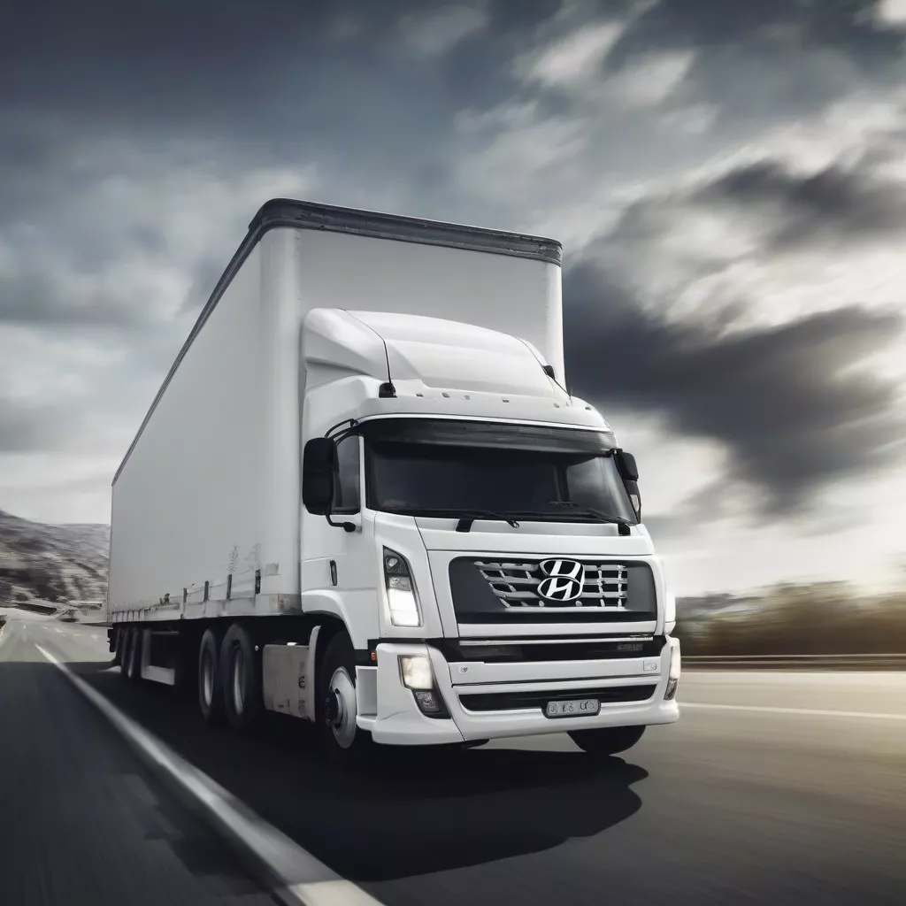 Camion Hyundai blanc