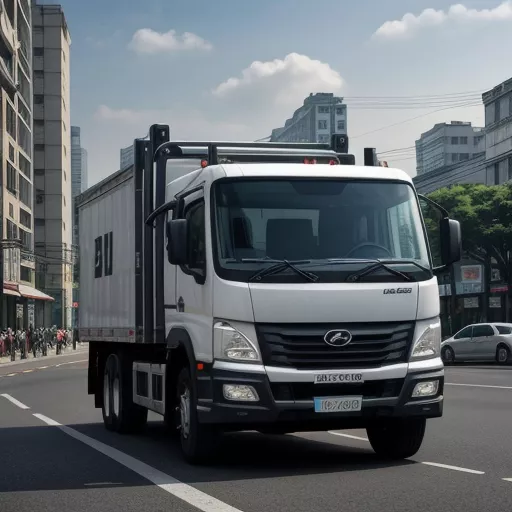 Hyundai truck in Hanoi