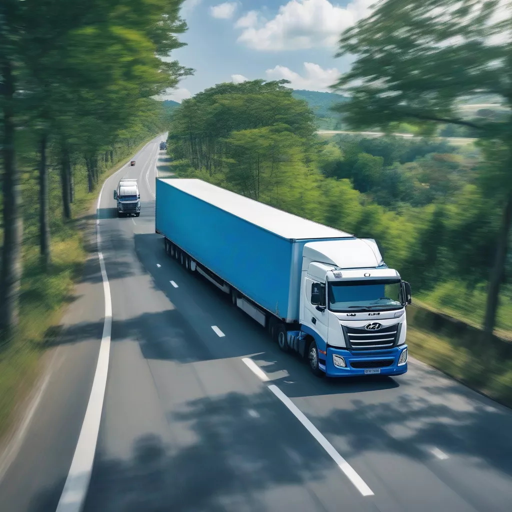Xe tải Hyundai vận chuyển hàng hóa
