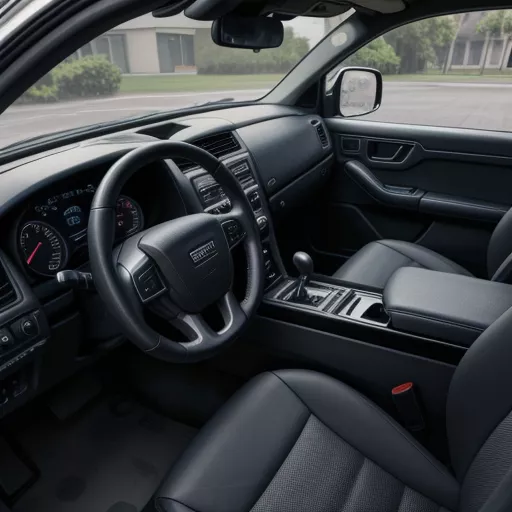 Intérieur d'un camion Isuzu 3.5 tonnes d'occasion