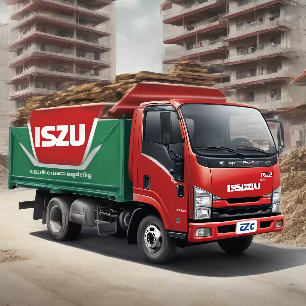 Isuzu truck at Teraco Ngọc Dũng
