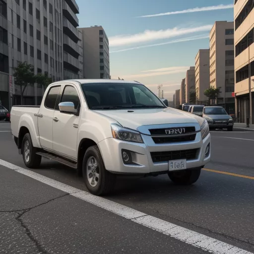 Xe Tải Isuzu Đi Trong Thành Phố