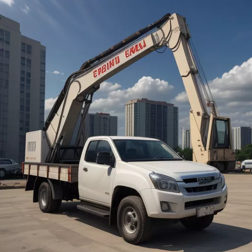 イスズ5トンユニッククレーン搭載トラック - あらゆる現場で活躍する王者