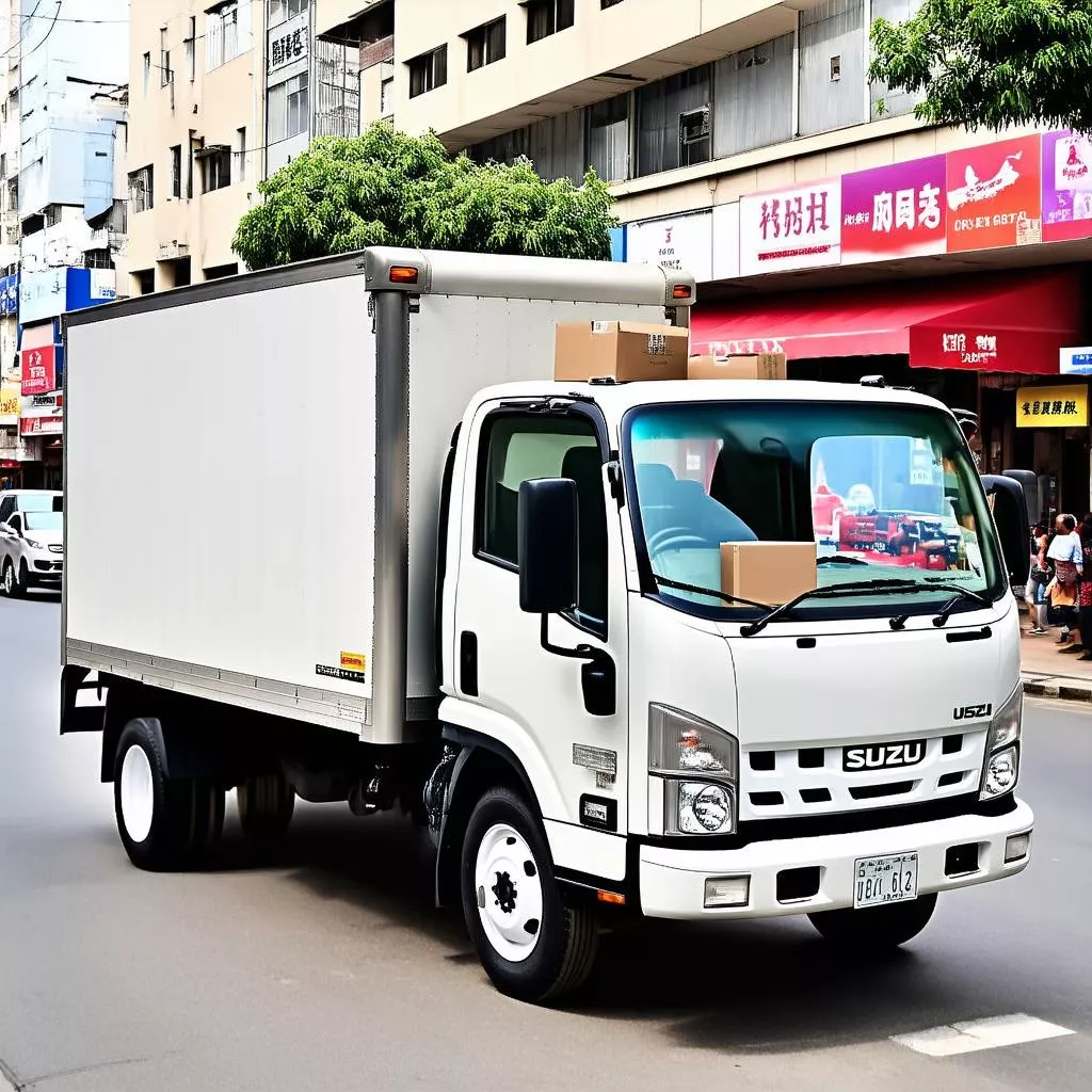 いすゞ小型トラック 貨物輸送