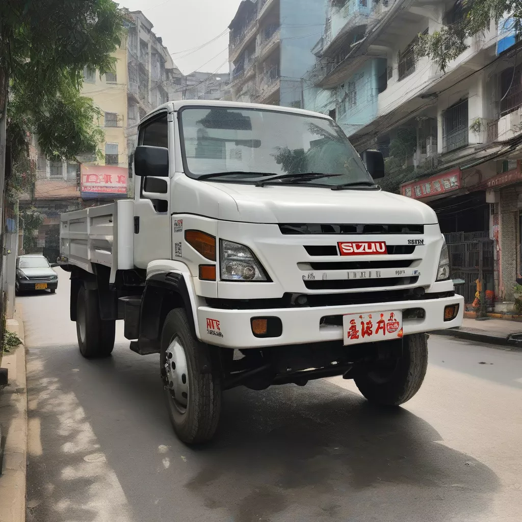 Isuzu truck in Hanoi
