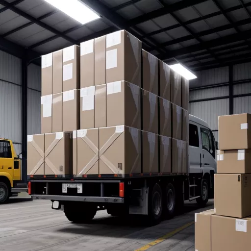 JAC L250 2.4 Ton Truck Unloading Cargo