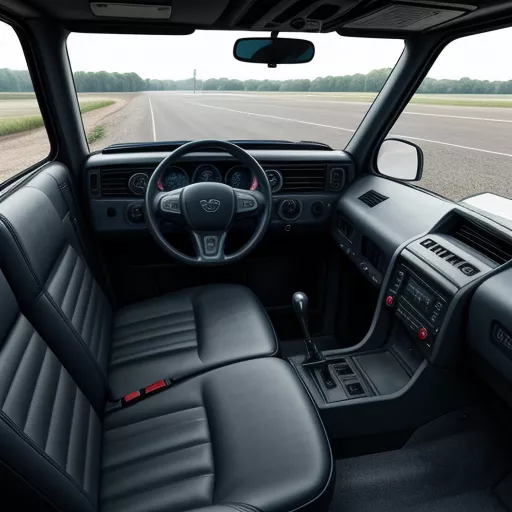 JAC L250 플랫폼 트럭 내부