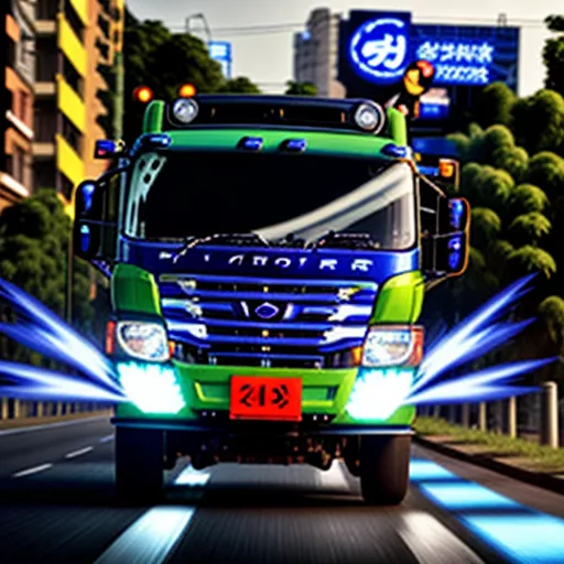 Xe tải Jac Motors chạy trên đường