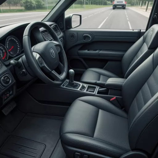 JAC N650 6.5 ton canvas truck interior