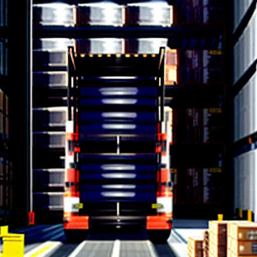 Kenbo 5-seater 495kg truck unloading goods at a warehouse