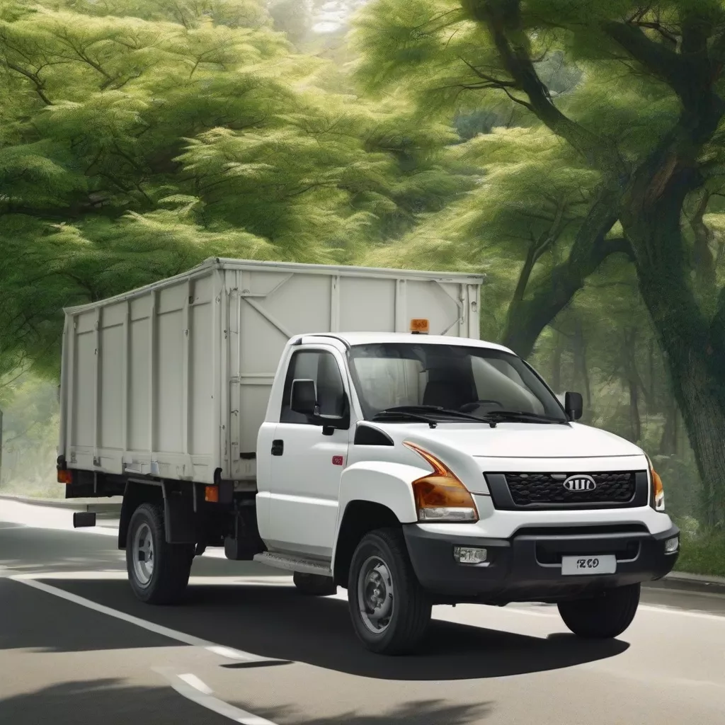 Camião Kia 200 com caixa de lona