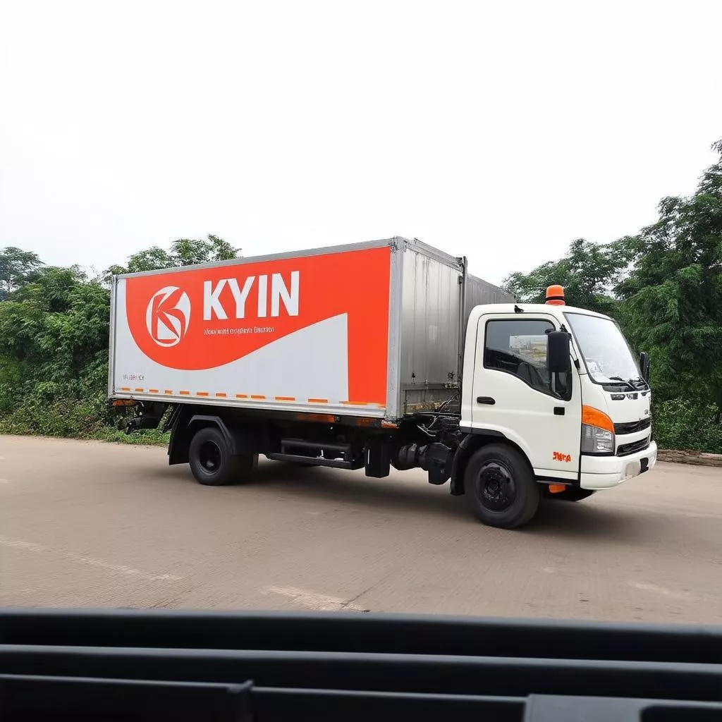 Xe tải Kylin giao hàng