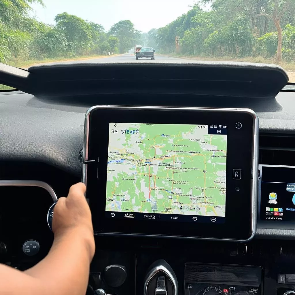 Truck with Vietmap dash cam installed