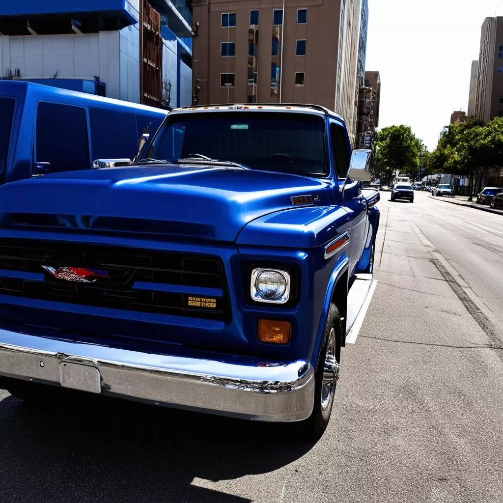 Truck with Chrome Trim Installed